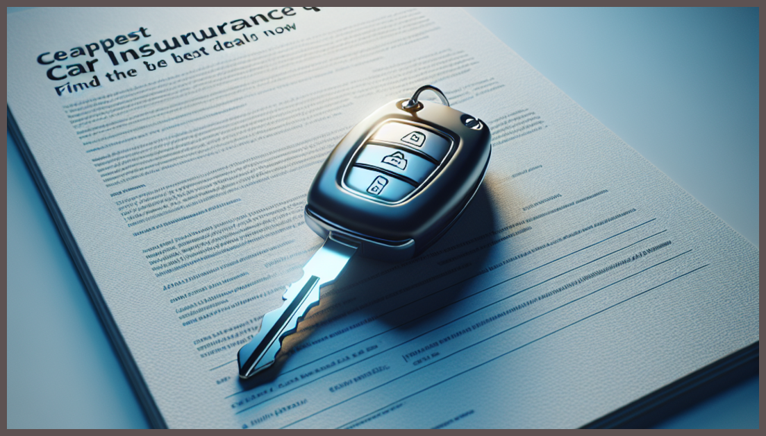 Car insurance documents and policy savings concept for full coverage comparison